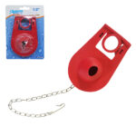 TAPON PARA DESCARGA INODORO ROJO C/CADENA 1/2" "P-11218"