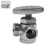 LLAVE DE PASO DOBLE ROSCA 1/2" X 1/2" X 1/2" BRONCE  "P-11534"