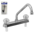 CACHERA DOBLE PARA FREGADERO PLASTICA, ALTA "P-10066"