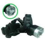 LINTERNA PARA CABEZA LED BULB T6 CARCAZA ALUMINIO NEGRO LUZ ALTA/MEDIA/BAJA/A "TL-7020"