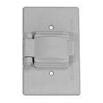 PLACA SENCILLA PARA INTEMPERIE GRIS CERT. "KOB-80G"