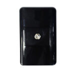 PLACA PARA TV COAXIAL EMPOTRAR CERT. NEGRO "KOB-R7152B"