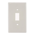PLACA PARA INTERRUPTOR SENCILLO PLASTICO BLANCO CERT. "KOB-71W"