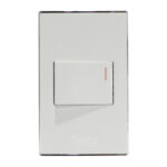 INTERRUPTOR SIMPLE EMPOTRAR CERT. BLANCO PLATA "KOB-R7100WS"