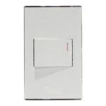 INTERRUPTOR SIMPLE TRIWAY EMPOTRAR CERT. BLANCO PLATA "KOB-R7100WST"