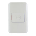 PULSADOR PARA TIMBRE EMPOTRAR CERT. BLANCO "KOB-R7102W"