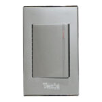 INTERRUPTOR SENCILLO TRIWAY 10AMP-125V GRIS PLATA "KOB-R7000SCT"