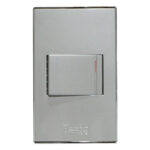 INTERRUPTOR SENCILLO EMPOTRAR 10AMP - 125V GRIS PLATA "KOB-R7100SC"