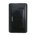 INTERRUPTOR SIMPLE EMPOTRAR. 10AMP - 125V CERT. NEGRO "KOB-R7200PW"