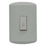 PULSADOR TIMBRE EMPOT 10 AMP - 125 V CERT.  BLANCO "KOBM-7102W"