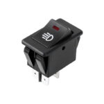 SWITCH RECTANGULAR  12V 10A 3P CON LUZ PARA HALOGENOS "ASW17D"