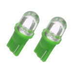 BOMBILLO AUTO 12V TODO VIDRIO MED 1LED VERDE T10 "SMT10-WEDGE-25/12V"