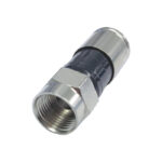 FITTING COMPRESION RG-6 ALTA CALIDAD LARGO NEGRO (BOLSA 25 PCS) "F-74GXL-25BAG"