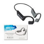 AUDIFONO DIADEMA BLUETOOTH CONDUCCION OSEA C/MICROFONO RECARGABLE IP65 "BST-K08"