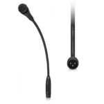 MICROFONO DINAMICO CARDIODE CUELLO DE CISNE 360° NEGRO "DM-50XLR"