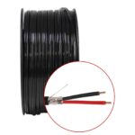 CABLE MICROFONO NEGRO 500FT 152.4MTS #22 100% COBRE BLINDADO  "LLAC-22"