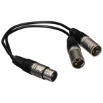 EXT "Y" JACK CANNON A 2 PLUG CANNON 1FT 30CM "VZ-M36"