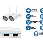 CAMARA VIGILANCIA WIFI KIT GRABADOR + 2 CAMARAS "WF-C2KIT"
