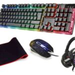 KIT GAMING TECLADO/MOUSE MULTICOLOR/AUDIFONO/MOUSE PAD "JX-K8816"