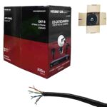 CABLE UTP CAT6 MIYAKO NEGRO 350 MHz 1000FT/305M 23AWG 4K PARA CAMARA "23-CAT6-CAMARA"