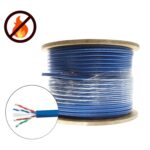 CABLE UTP CAT6 MIYAKO AZUL 350 MHZ C/RETARDANTE DE FUEGO 23AWG 1000FT/305M "23-CAT6-LSZH"