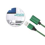 CABLE USB MACHO A USB HEMBRA 1M BLISTER "PAC-215"