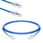 RJ-45 PATCH CORD 9Ft AZUL CAT7 600Mhz 10Gbps 100% COBRE "23-N010-9-SLIM"