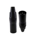 PLUG CANNON EXT P/ MICROFONO NEGRO "M-99"