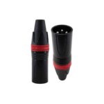 PLUG CANNON EXT P/ MICROFONO ROJO "M-99R"