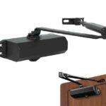 CIERRAPUERTAS DE BRAZO AEREO HIDRAULICO ALUMINIO 160° 65KG NEGRO "RB-DC061B-BK"