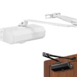 CIERRAPUERTAS DE BRAZO AEREO HIDRAULICO ALUMINIO 160° 65KG BLANCO "RB-DC061B-WT"