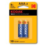 BATERIA AAA ALKALINA KODAK LR03 1.5V (BLISTER 2PCS) 6020 "ALK-AAAX2"