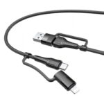 CABLE USB TIPO C A MACHO USB +IPHONE 3Ft 4 EN 1 "S-650"