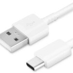 CABLE USB TIPO C A MACHO USB 1.5M 5AMP CARGA RAPIDA REDONDO BLANCO "6-MA2511"