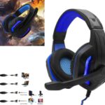 AUDIFONO DIADEMA ST GRANDE C/MICROFONO PLUG 3.5 ST USB GAMING C/LUZ AZUL "MIY-MHG311-B"