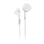 AUDIFONO PASTILLA C/MICROFONO BLANCO 3.5MM TIPO L P/CELULAR "EB-MIC WH"