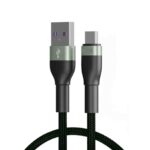 CABLE USB TIPO C A MACHO USB 1M 3.2AMP CARGA RAPIDA REDONDO VERDE "6-MA2511G"