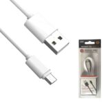 CABLE USB A MICRO USB 5 PINES ANDROID HUAWEI,SAMSUNG, REDONDO BLANCO "M-288M-WH 3FT"