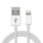 CABLE USB 2.0 COMPATIBLE IPHONE6,PLUS,5,5S,5C,IPODNANO7,IPAD4,MINI,AIR-DC10 "M-289-WH"