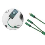 CABLE USB TIPO C A 2 JACK 3.5 ST 25CM BLISTER "PAC-219"