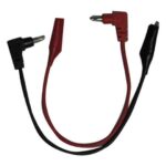 CABLE TESTER TIPO L FORRADA 17CM C/LAGARTO ROJO/NEGRO "38-102"