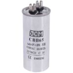 CAPACITOR TRABAJO 50UFX 450VAC 50/60HZ CBB65 METALICO C/2 TERMINALES "25-AC50UFX450V"