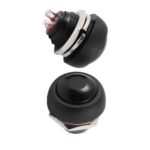 SWITCH PUSH BOTTON 250V 3A NEGRO MOMENTARY "NB-803M-BLK"