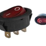 SWITCH 110-250VAC 10A 3PTS ON-OFF OVALADO C/LUZ "NB-809"