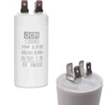 CAPACITOR ARRANQUE 30UF 450VAC 50/60HZ CBB60 PLASTICO C/TERMINALES "25-ACB30UF450V"
