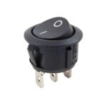 SWITCH 110V REDONDO S/LUZ NEGRO 3P "EC-1103"