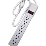 PROTECTOR DE PICOS PLANO 6 TOMAS 110V 10AMP 60HZ "PBSW-22"