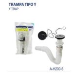 DESAGUE P/LAVATORIO PVC 6" FLEXIBLE CON REJILLA Y TAPON "A-H200-6"