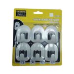 GANCHOS AUTOADHESIVOS 1.5"x2" 1.5KGS 6PCS "FE-1268"