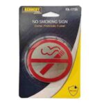 LETRERO PROHIBIDO FUMAR 3" REDONDO AUTOADHESIVO "FIX-1713A"